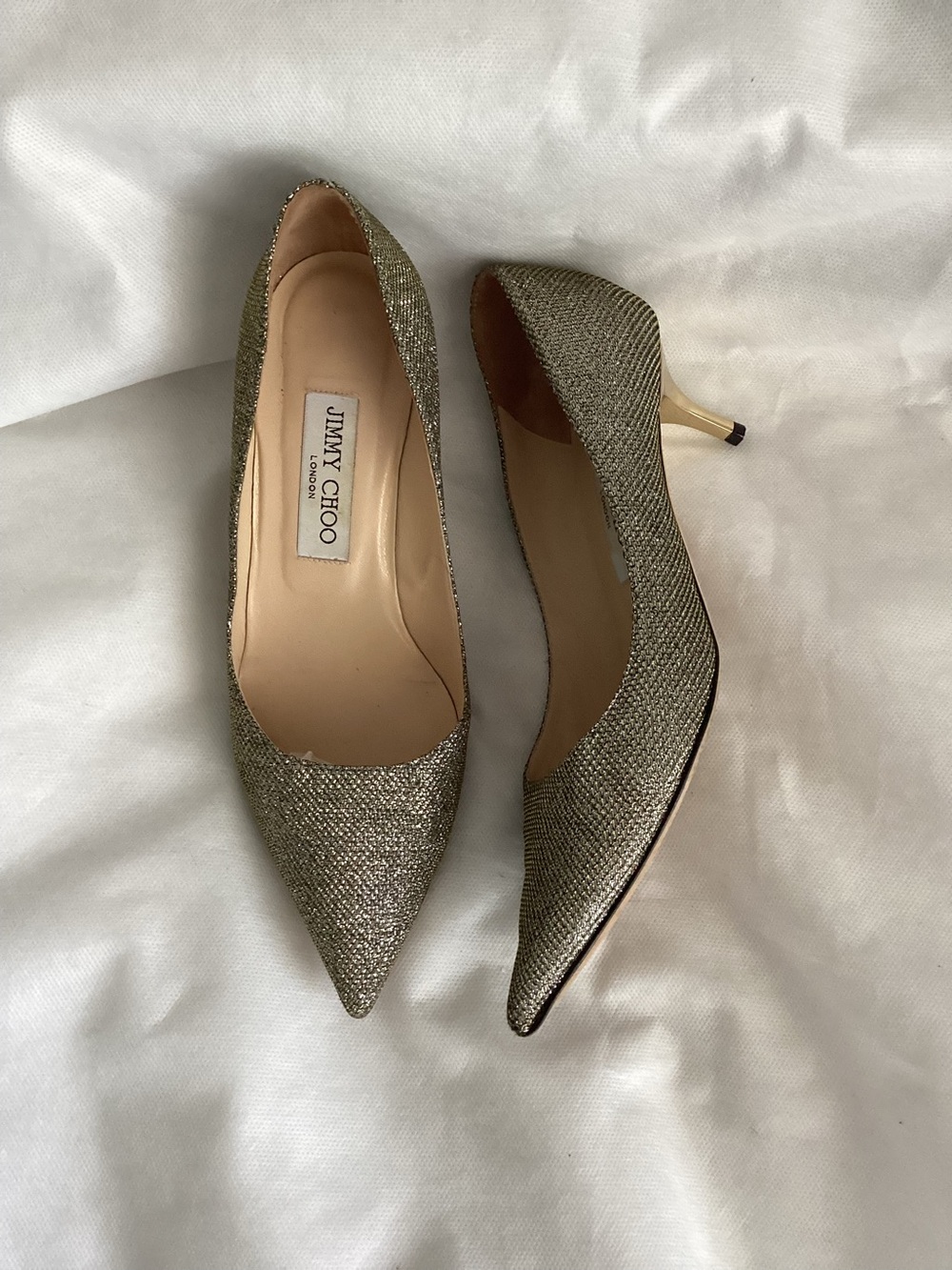 Jimmy Choo Romy Glitter Pump, Size 37